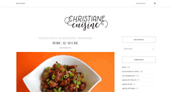 Desktop Screenshot of christianecuisine.com